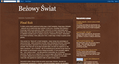 Desktop Screenshot of bezowyswiat.blogspot.com