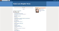 Desktop Screenshot of hudaluna-bloglist-three.blogspot.com