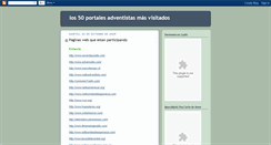 Desktop Screenshot of los50portalesadventistas.blogspot.com