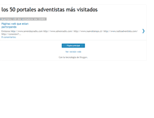 Tablet Screenshot of los50portalesadventistas.blogspot.com