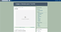 Desktop Screenshot of lenguayliteratura2.blogspot.com