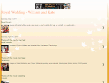 Tablet Screenshot of newsofroyalwedding.blogspot.com