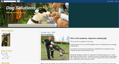 Desktop Screenshot of dogsolutions.blogspot.com