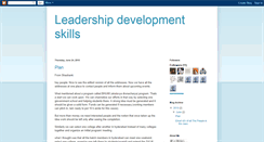 Desktop Screenshot of leadershipdevelopmentskills.blogspot.com