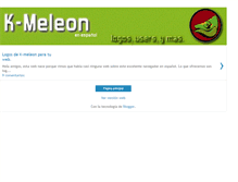 Tablet Screenshot of kmeleon-esp.blogspot.com
