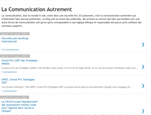 Tablet Screenshot of lacommunicationautrement.blogspot.com