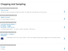 Tablet Screenshot of choppingandsampling.blogspot.com