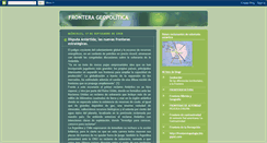 Desktop Screenshot of fronterageopolitica.blogspot.com