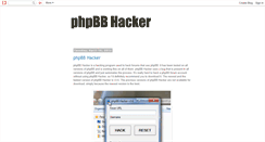 Desktop Screenshot of phpbbhacker.blogspot.com