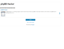 Tablet Screenshot of phpbbhacker.blogspot.com