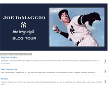 Tablet Screenshot of joe-dimaggio-the-long-vigil.blogspot.com