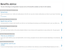 Tablet Screenshot of benefitadvice.blogspot.com
