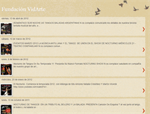 Tablet Screenshot of fundacionvidarte.blogspot.com