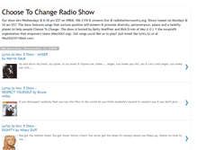 Tablet Screenshot of choosetochangeradioshow.blogspot.com