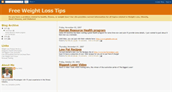 Desktop Screenshot of freeweightlosstips.blogspot.com