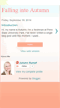 Mobile Screenshot of fallingintoautumn.blogspot.com