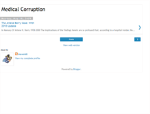 Tablet Screenshot of healthcarecorruption.blogspot.com