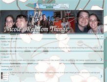 Tablet Screenshot of nicolesrandomthings.blogspot.com