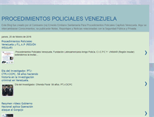 Tablet Screenshot of procedimientospolicialesvenezuela.blogspot.com