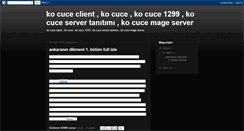 Desktop Screenshot of ko-cucenet.blogspot.com