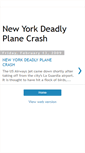 Mobile Screenshot of newyorkdeadlyplanecrash.blogspot.com