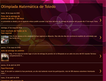 Tablet Screenshot of olimpiadamatematicadetoledo.blogspot.com