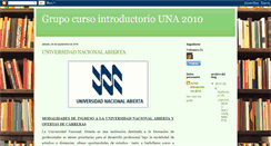Desktop Screenshot of grupocursointroductoriouna2010.blogspot.com