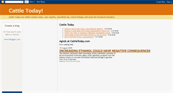 Desktop Screenshot of cattletoday.blogspot.com