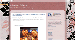 Desktop Screenshot of orfanoslife.blogspot.com