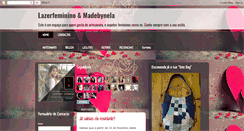 Desktop Screenshot of lazerfeminino.blogspot.com