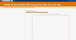 Desktop Screenshot of prix-bas-supermarche.blogspot.com