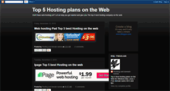 Desktop Screenshot of hostingplansonweb.blogspot.com