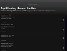Tablet Screenshot of hostingplansonweb.blogspot.com