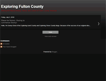 Tablet Screenshot of explorefulton.blogspot.com