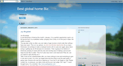 Desktop Screenshot of bestglobalhomebiz.blogspot.com