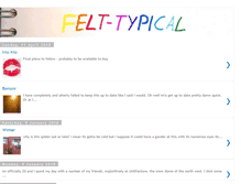 Tablet Screenshot of felt-typical.blogspot.com