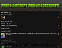 Tablet Screenshot of free-minecraft-premium-accounts.blogspot.com