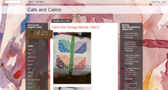 Desktop Screenshot of catsandcalico.blogspot.com