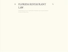 Tablet Screenshot of floridarestaurantlaw.blogspot.com