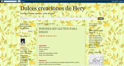 Desktop Screenshot of dulcescreacionesdehery.blogspot.com