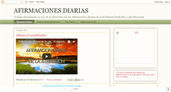 Desktop Screenshot of afirmacionesdiarias.blogspot.com