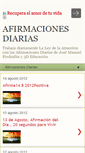 Mobile Screenshot of afirmacionesdiarias.blogspot.com