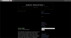 Desktop Screenshot of karachieducation.blogspot.com