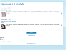 Tablet Screenshot of happinessisalifestyle.blogspot.com