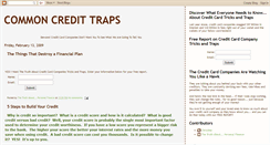 Desktop Screenshot of credittraps.blogspot.com