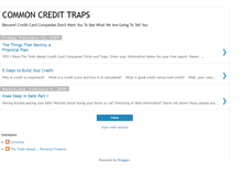 Tablet Screenshot of credittraps.blogspot.com