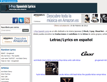 Tablet Screenshot of jpop-spanish-lyrics.blogspot.com