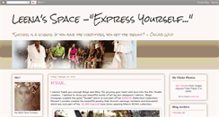 Desktop Screenshot of leenasspace.blogspot.com