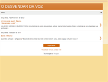 Tablet Screenshot of odesvendardavoz.blogspot.com