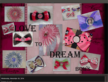 Tablet Screenshot of lovetodreambows.blogspot.com